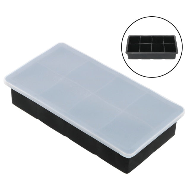 Silicone Ice Cube Mold Cavity Tray (8)