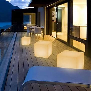 LED Cube Stool Light