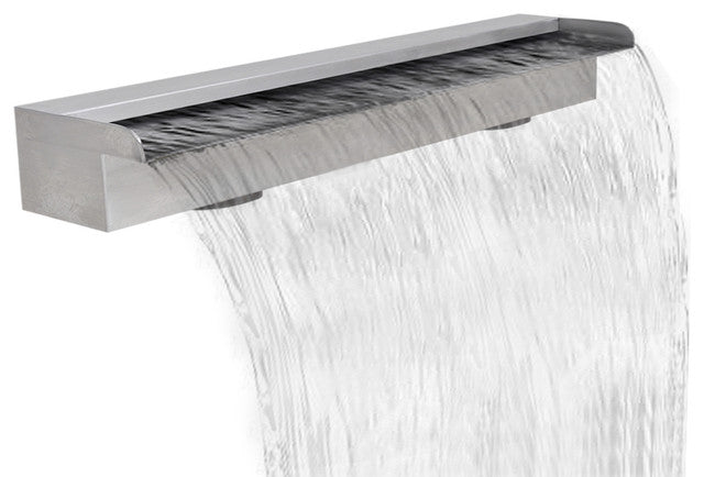 Stainless Steel Waterfall Pool Fountain